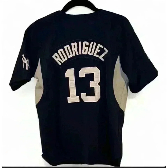 Nike Youth New York Yankees Alex Rodriguez #13 Baseball Jersey Size Medi… - Picture 2 of 7